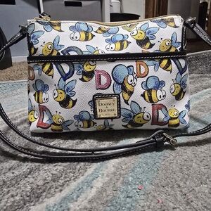 Dooney & Bourke Colorful Bee Print Crossbody Bag